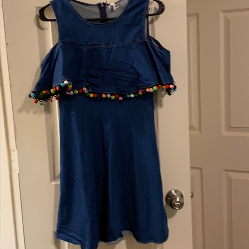 Denim fit and flare dress